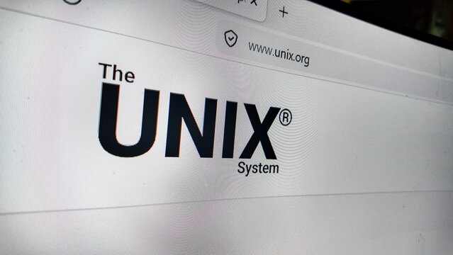 .a computer screen with unix website displayed...