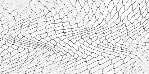 Mesh texture for fishing nets. Grunge pattern for sportswear or soccer goal, volleyball net, basketball hoop, hockey, athletics. Grunge background © Linda