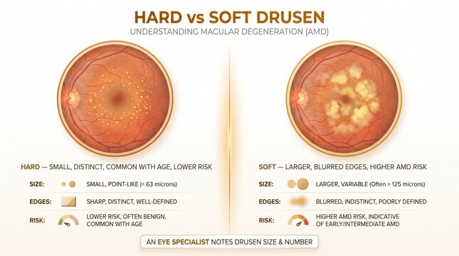 Hard versus soft drusen