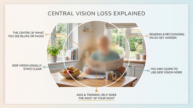 Central vision loss explained