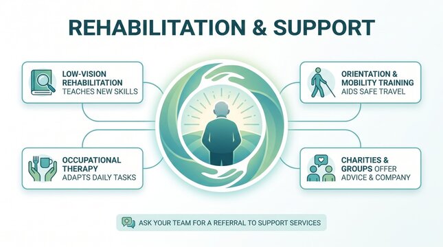 Rehabilitation and support for AMD