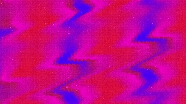 Abstract background with vibrant pink and blue wavy gradient texture and digital noise.