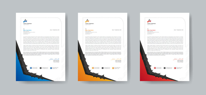 Corporate Letterhead Template