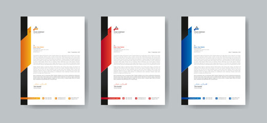 Fototapeta premium Corporate Letterhead Template