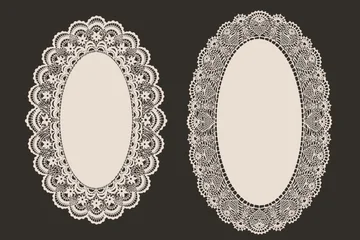 Round White Lace Paper Doily Vector Illustration  © chikovnaya