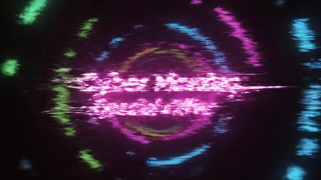 Cyber Monday special offer neon text on dark background