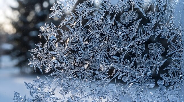 Extreme Macro Ice Crystal Formation with Frost Patterns