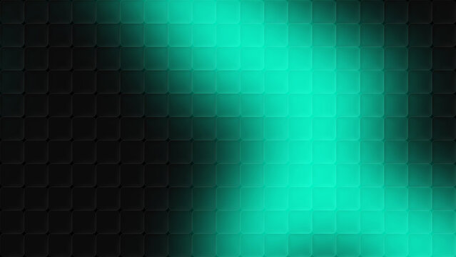 Turquoise glassmorphism background with abstract cubic glass pattern gradient and modern futuristic design