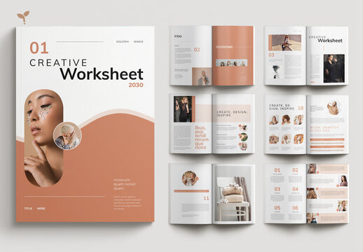 Creative Worksheet Brochure Design