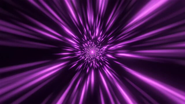 Neon Purple Abstract Tunnel Motion Background