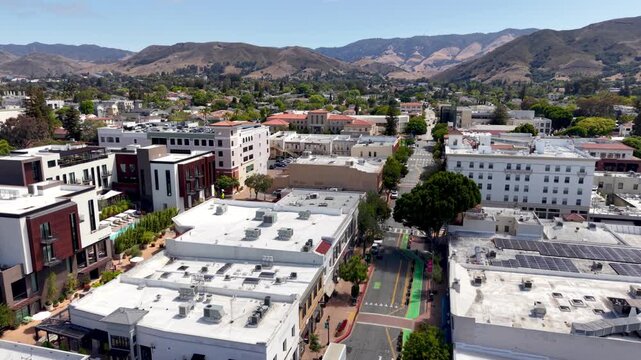 aerial orbit of san luis obispo