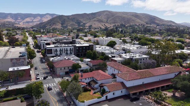 aerial slow orbit san luis obispo california