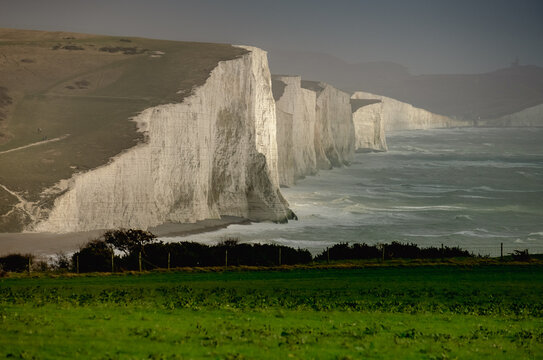 Seven Sisters During Storm.