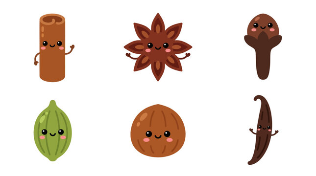 Cute spice characters collection