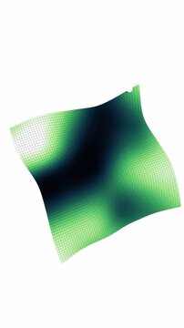 Vertical emerald green grid surface showing mathematical loss terrain fluctuations for mobile tech backgrounds and artificial intelligence overlays