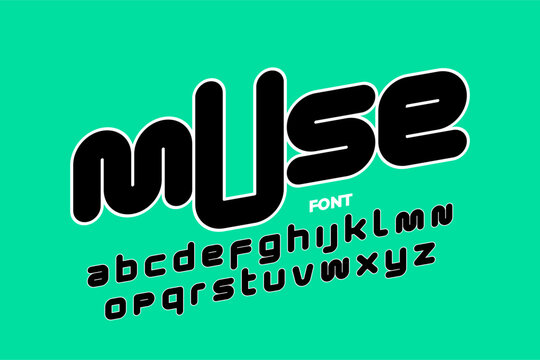 Muse Lowercase Font | Modern Alphabet Lettering Design

