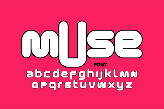 Muse Lowercase Font | Modern Alphabet Lettering Design

