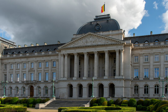 Brussels, Belgium: Facade of the Royal Palace