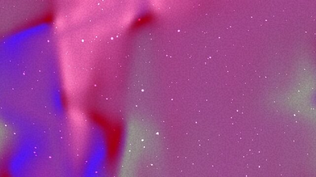 Abstract background featuring vibrant pink and purple gradients with subtle glowing star particles.