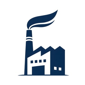 Vector illustration of a factory