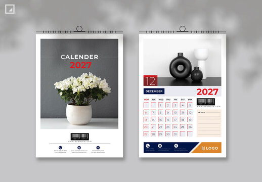 New 2027 Wall Calendar Layout