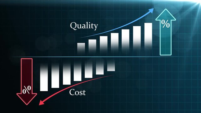 Quality increase and Cost reduction optimization for products or services to improve customer satisfaction and enhance company performance. Successful corporate strategy management. Effective business