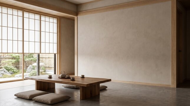 旅館ロビーの和モダン背景 ryokan lobby background
