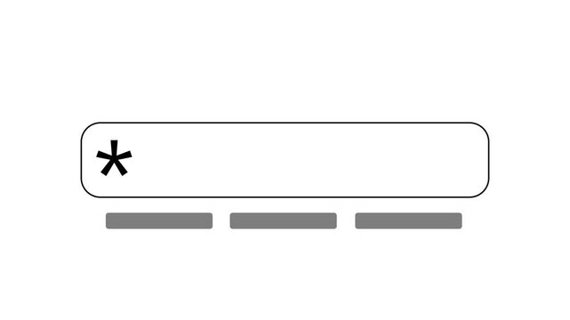 Clean password entry interface characters strength indicators secure credentials login screens, cybersecurity account protection, authentication tutorials, software demonstrations, digital security