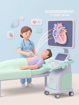 Echocardiography 3D Cardiac Imaging Procedure