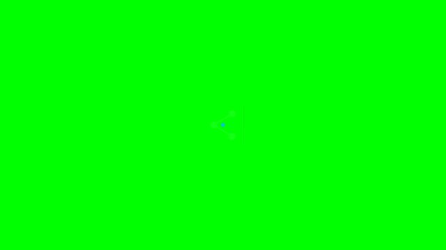 Social Media Title Lower Third Animation with Green Screen Chroma Key Background