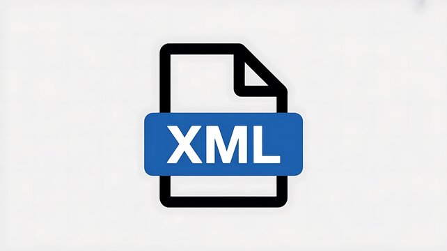 Xml file format icon for computer software