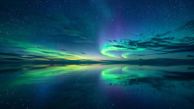 night sky with stars and clouds