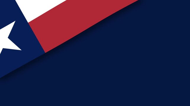 Texas Flag Graphic Background with Dark Blue Copy Space for Patriotic State Theme.