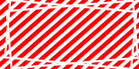 Obraz premium Square Christmas Striped Border Decorative Frame Vector Illustration
