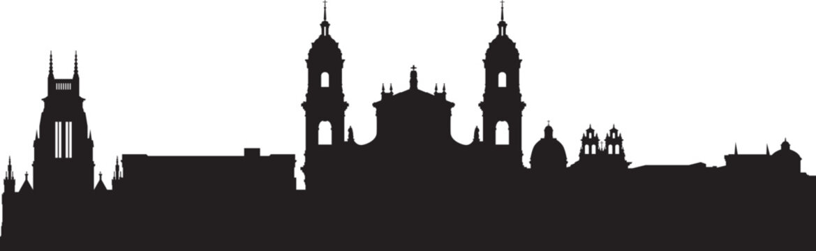 BOGOTA city skyline prepared in vector