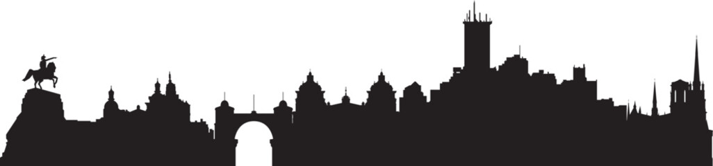 Fototapeta premium CORDOBA city skyline prepared in vector