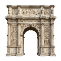 Obraz premium Ancient roman triumphal arch architecture monument triumphal historical as isolated element
