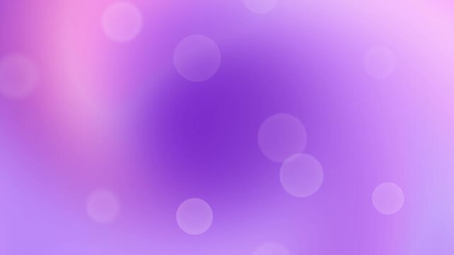 Deep violet, rich purple, and glowing lavender fluid motion loop featuring soft circular bokeh flares for luxury visual background overlay