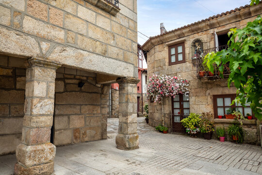 A view of the picturesque village of Vilanova dos Infantes in Celanova, Galicia, Spain