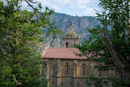 Monastery of Santa Cristina de Ribas de Sil in the Ribeira Sacra, Ourense, Galicia, Spain