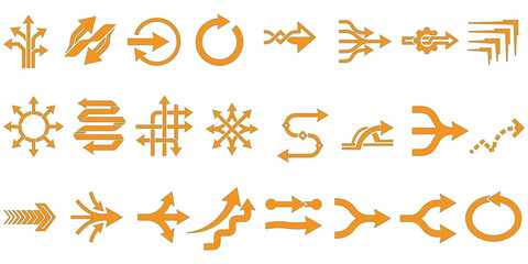 Obraz premium Fist icons in powerful crossed pose with single fists