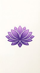 Obraz premium Purple Lotus Flower Logo Vector Illustration