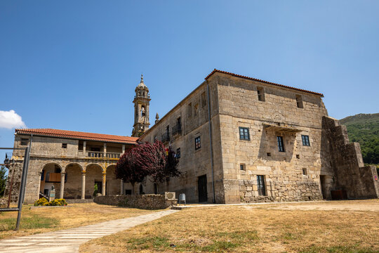 The Cistercian Monastery of Santa Mar&iacute;a de Xunqueira de Espadanedo, a historic building situated in the Ribeira Sacra, Ourense, Galicia, Spain