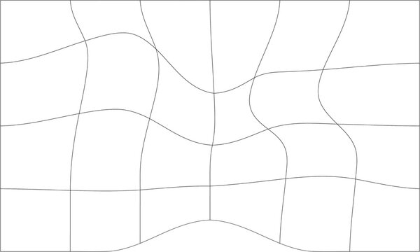 Abstract vector line with minimalist monochrome black ink stroke
