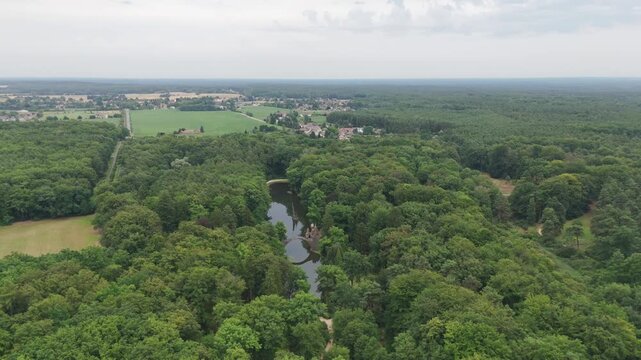 Rakotzbr&uuml;cke arch and its reflection deep in Kromlau forest