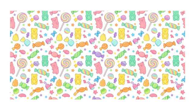 Sweet Candy Assortment Pattern