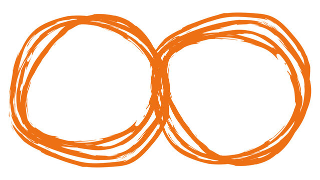 Circular frame with transparent background. Illustration of a collection of vintage calligraphic frames.
