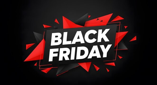 Black Friday sale explosion with bold typography. High-impact retail discount event design for marketing campaigns.