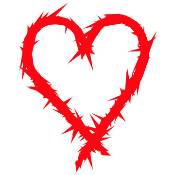 Red heart-shaped frame with a transparent background.