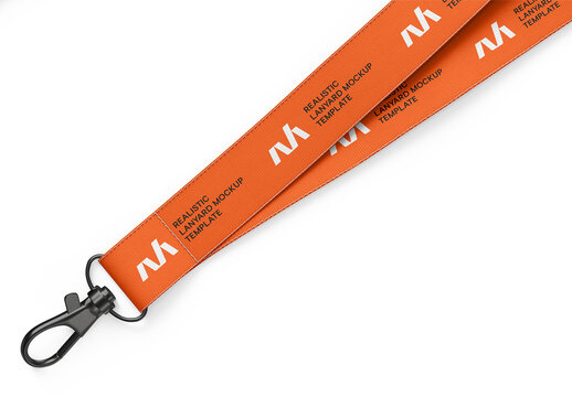 Realistic Lanyard Mockup Template